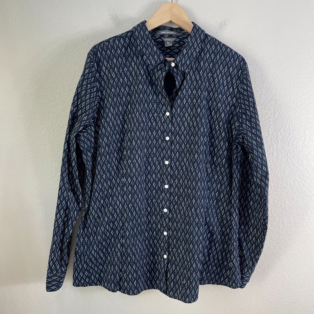 Eddie Bauer‎ Womens T2XL Wrinkle Free Shaped Fit Button Up Shirt Long Sleeve - Picture 6 of 10